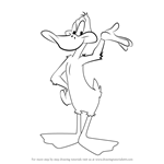 How to Draw Daffy Duck from Looney Tunes