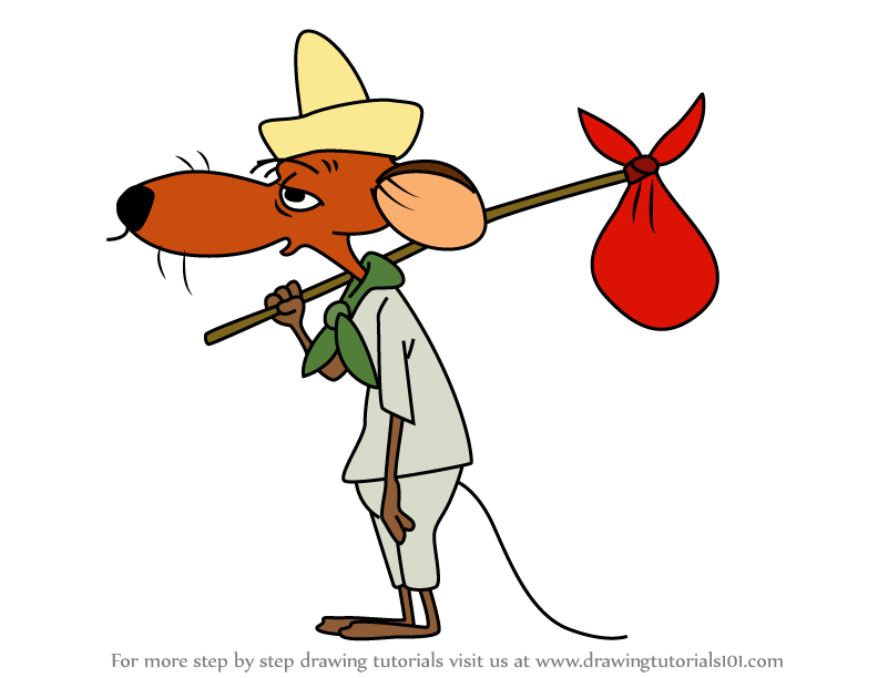 How to Draw Slowpoke Rodriguez from Looney Tunes (Looney Tunes) Step by