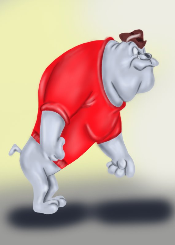 Cartoon Dog Sleepy Eyes Learn How To Draw Spike The Bulldog From