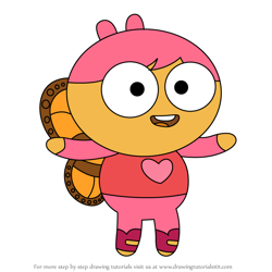 How to Draw Biba from Lu and the Bally Bunch