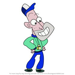 How to Draw Coach Arruga from Lucky Fred