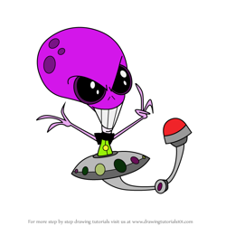 How to Draw Egghead from Lucky Fred