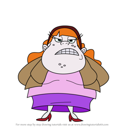 How to Draw Mama K from Lucky Fred