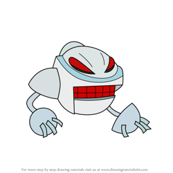 How to Draw X-bot 9000 from Lucky Fred