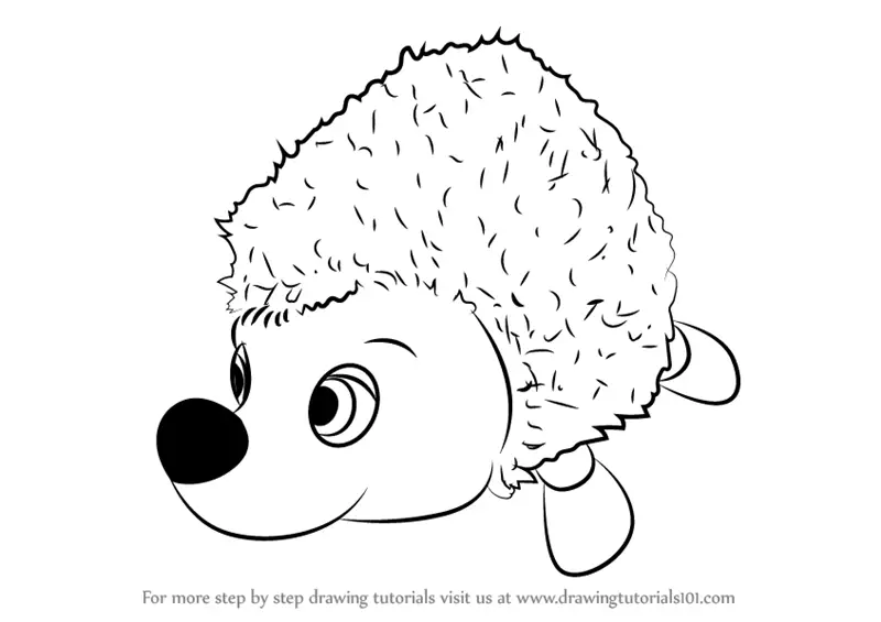 Learn How to Draw Hedgehog from Masha and the Bear (Masha and the Bear)  Step by Step : Drawing Tutorials