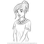 How to Draw Sydney Gardner from Max Steel
