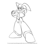 How to Draw Bass from Mega Man