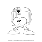 How to Draw Eddie from Mega Man