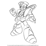 How to Draw Saturn from Mega Man