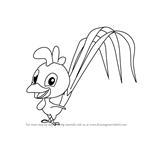 How to Draw Boo Boo Chicken from Mickey Mouse Clubhouse