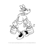 How to Draw Clarabelle Cow from Mickey Mouse Clubhouse