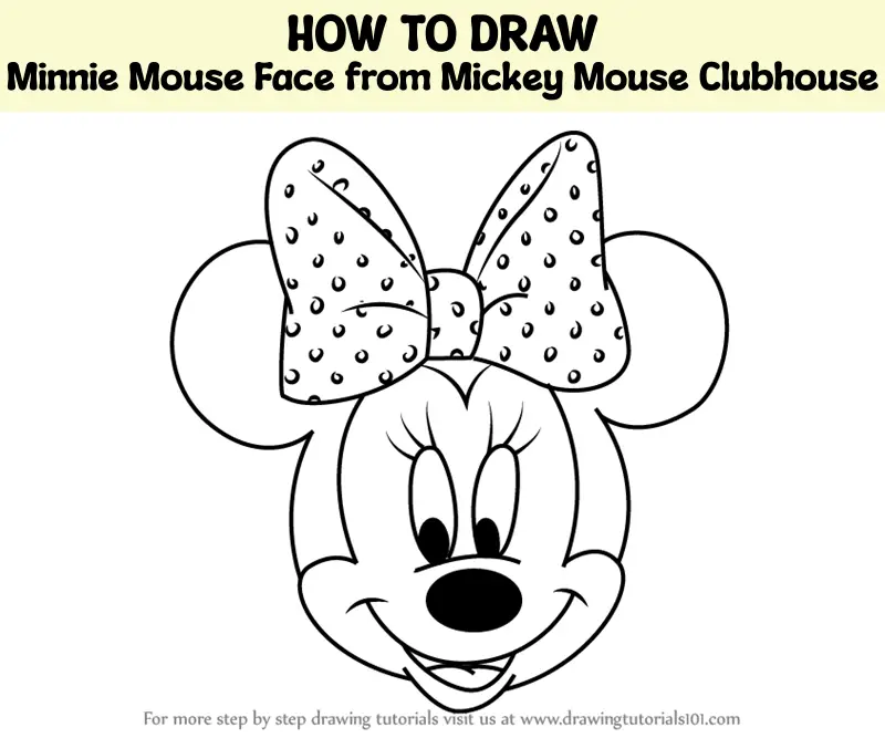 How to Draw MICKEY MOUSE Face EASY - YouTube