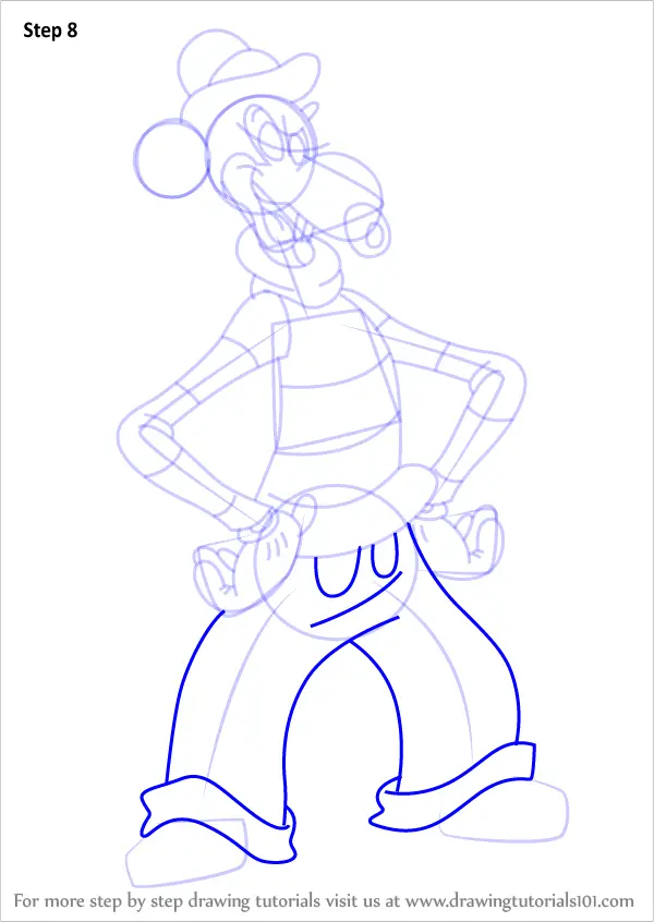 Step by Step How to Draw Mortimer Mouse from Mickey Mouse Clubhouse ...