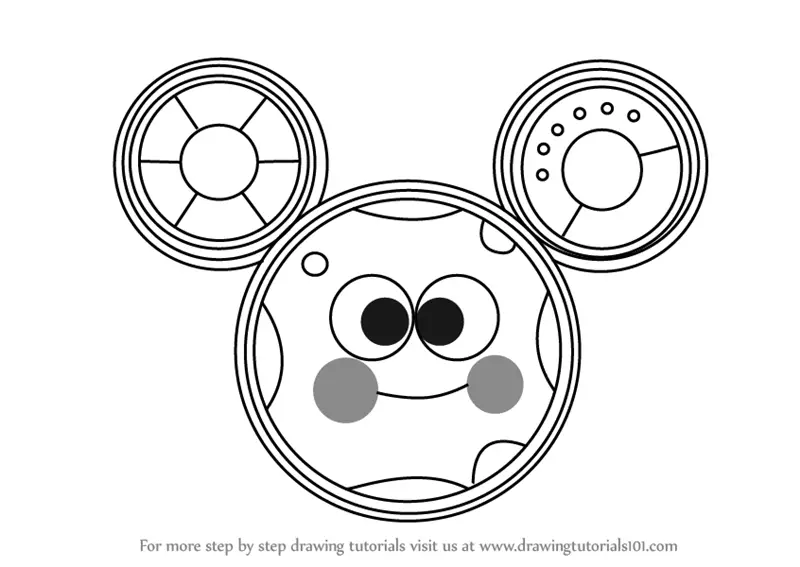 Step by Step How to Draw Toodles from Mickey Mouse Clubhouse
