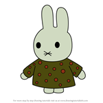 How to Draw Auntie Alice from Miffy and Friends