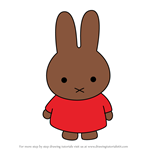 How to Draw Melanie from Miffy and Friends