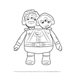 How to Draw Admirals Watson and Crick from Miles from Tomorrowland
