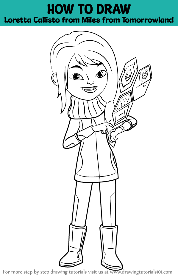 How to Draw Loretta Callisto from Miles from Tomorrowland (Miles from ...