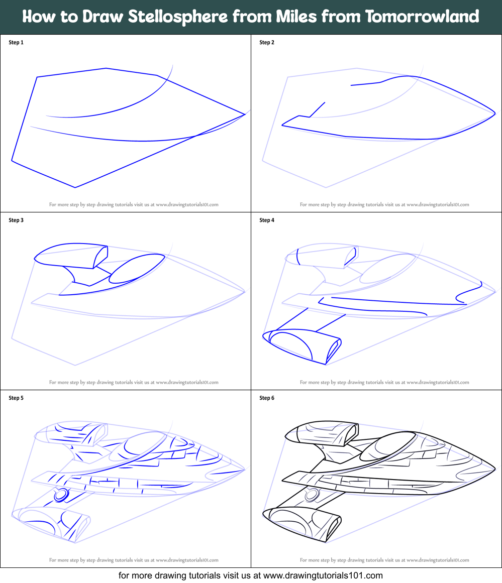 How to Draw Stellosphere from Miles from Tomorrowland Printable Step by Step