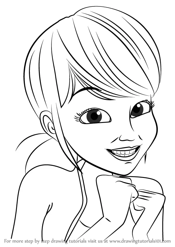Learn How to Draw Marinette Dupain-Cheng from Miraculous Ladybug