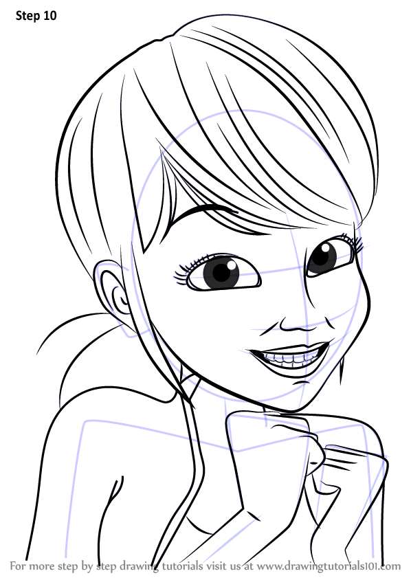 Learn How to Draw Marinette Dupain-Cheng from Miraculous Ladybug