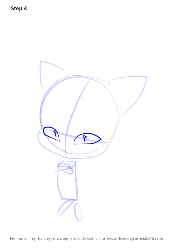 how to draw Plagg Kwami from Miraculous Ladybug step 4