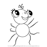 How to Draw Pansy from Miss Spider's Sunny Patch Friends