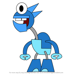 How to Draw Freezurr from Mixels