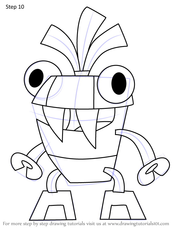 How to Draw Joenalist from Mixels (Mixels) Step by Step ...