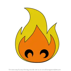 How to Draw Living Flames from Mixels