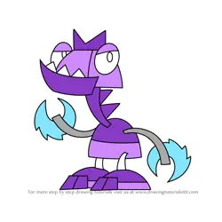 How to Draw Lolliclawp from Mixels