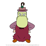 How to Draw Aunt Jane from Moomins