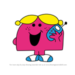 How to Draw Little Miss Chatterbox from Mr. Men