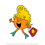 How to Draw Little Miss Fabulous from Mr. Men