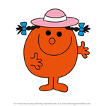 How to Draw Little Miss Fickle from Mr. Men