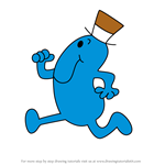 How to Draw Mr. Busy from Mr. Men