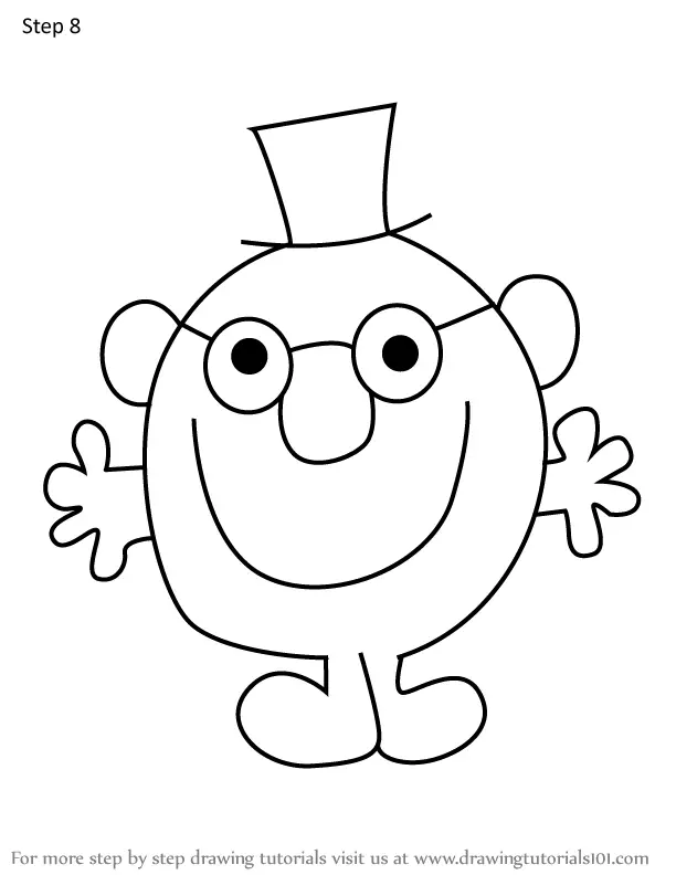 How to Draw Mr. Clever from Mr. Men (Mr. Men) Step by Step ...