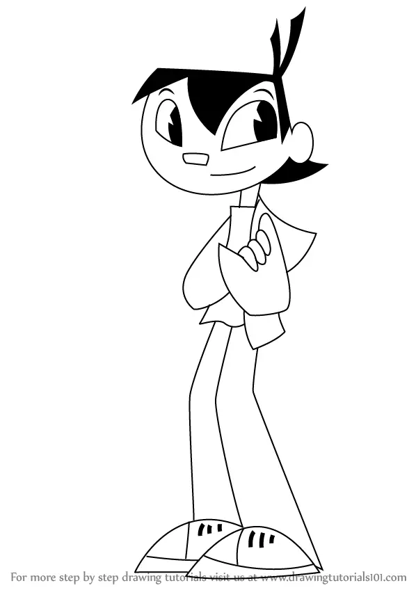 Learn How to Draw Sheldon Lee from My as Teenage Robot (My Life as a Teenage Robot) Step by Step : Drawing