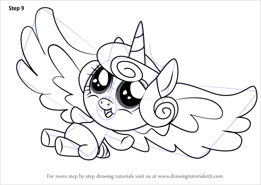 how to draw Flurry Heart from My Little Pony Friendship Is Magic step 9