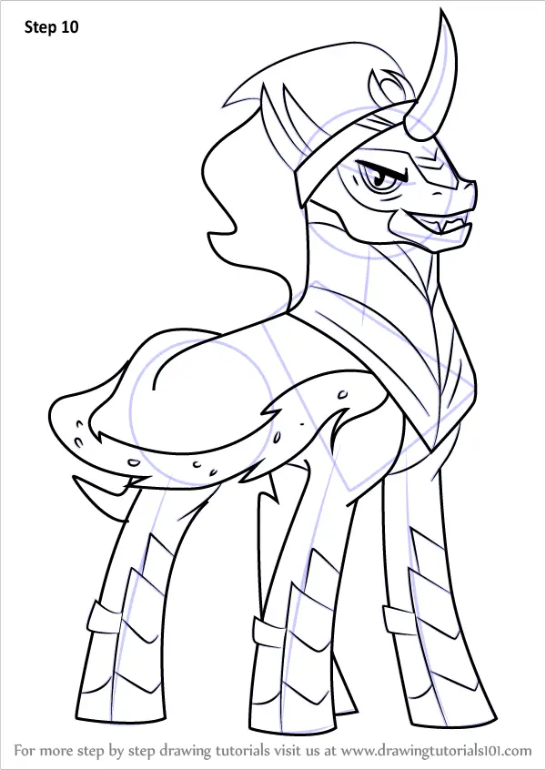 how to draw King Sombra from My Little Pony Friendship Is Magic step 10