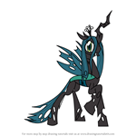 How to Draw Queen Chrysalis from My Little Pony - Friendship Is Magic