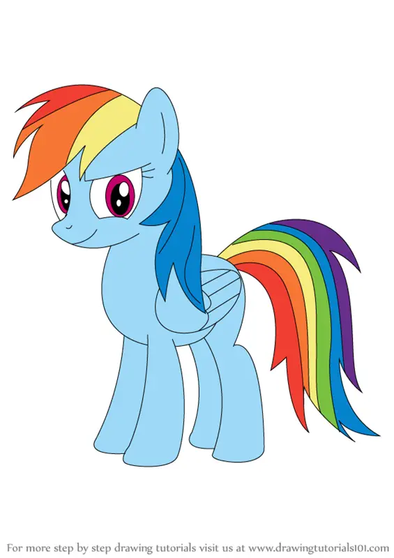 Learn How to Draw Rainbow Dash from My Little Pony: Friendship Is Magic