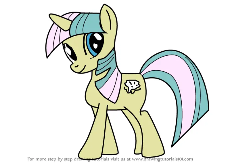 Learn How to Draw Sapphire Shores Unicorn from My Little Pony