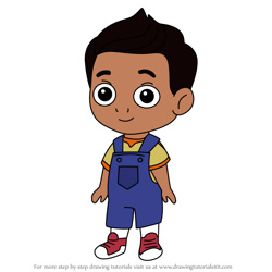 How to Draw Santi Flores from Nina's World