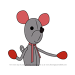 How to Draw Clockwork Mouse from Noddy's Toyland Adventures