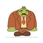 How to Draw Cantalop from OK K.O.! Let's Be Heroes