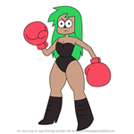 How to Draw Punching Judy from OK K.O.! Let's Be Heroes