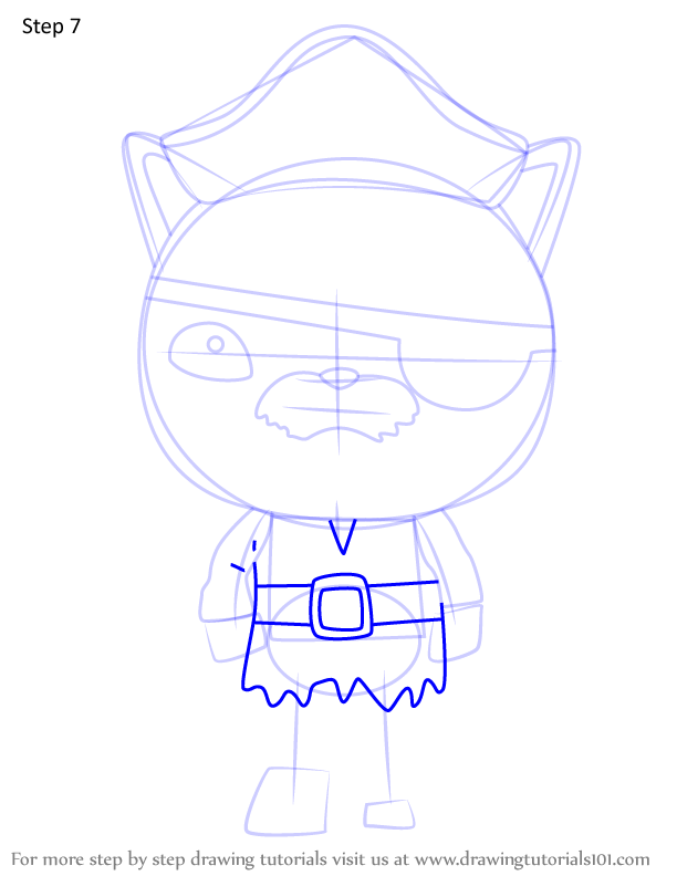 How to Draw Calico Jack from Octonauts (Octonauts) Step by Step ...
