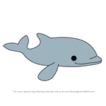 How to Draw The Baby Dolphin from Octonauts
