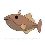How to Draw Triggerfish from Octonauts
